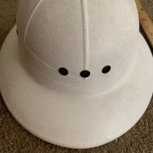 Vintage BAYLY PITH HELMET Safari Hat Adjustable Strap Hard Plastic